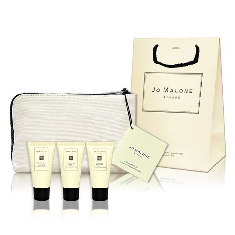 Jo Malone 明星香氛潤澤護手霜組 30MLX3入 附原廠提袋 (英國梨與小蒼蘭+黑莓子與月桂葉+鼠尾草與海鹽)(效期:2025/06)