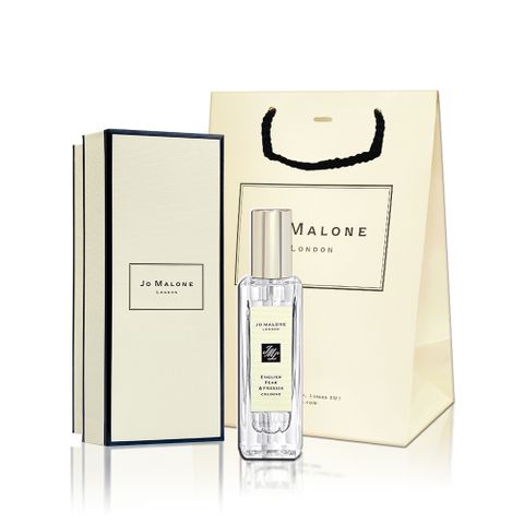 Jo Malone 英國梨與小蒼蘭古龍水 30ML 工藝玻璃限量版 贈原廠提袋