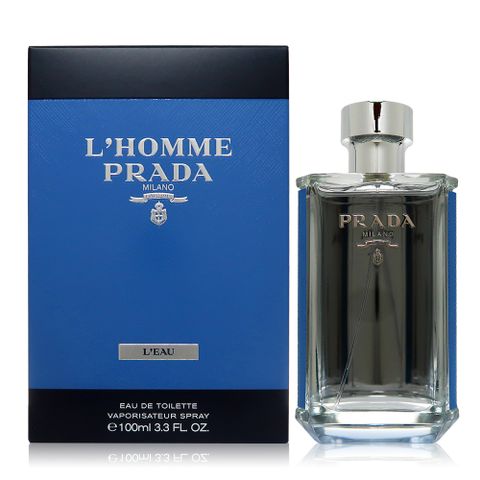 PRADA 普拉達 L'homme L'eau 蔚藍紳士男性淡香水 EDT 100ml