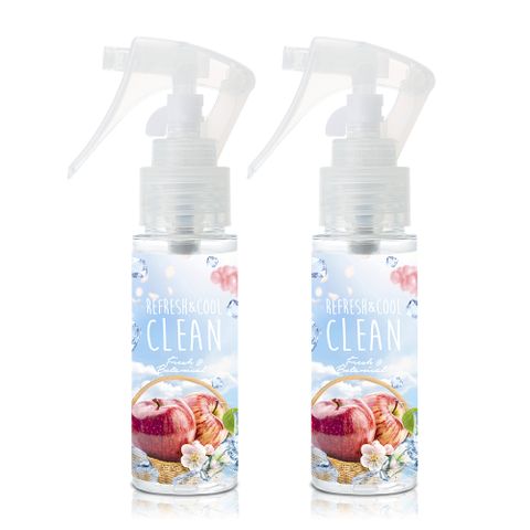 CLEAN 純境 甜蘋果冰香衣物瞬涼噴霧(50ml)X2入