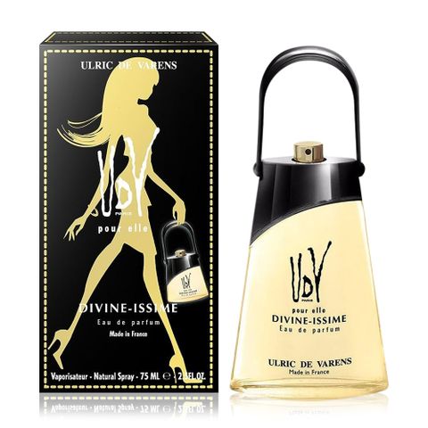 ULRIC DE VARENS_UDV 黑金手提包 女性淡香精 75ML(原廠公司貨)