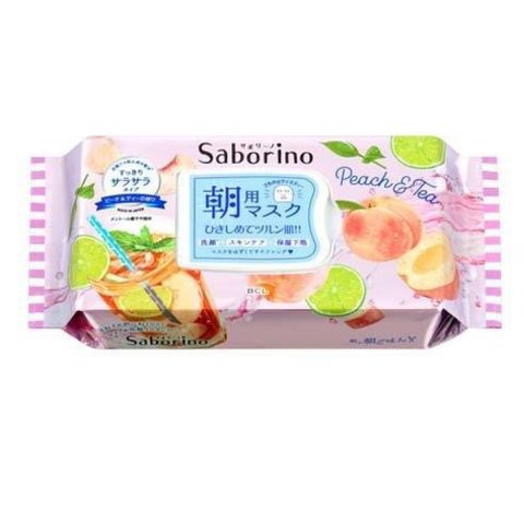 限定款大人氣「Saborino」早安面膜【BCL】Saborino早安面膜-清爽滋潤限定款 蜜桃水果茶 28枚
