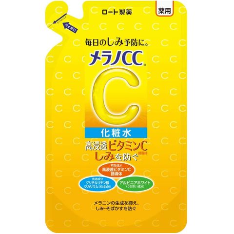 ROHTO 樂敦 日本高滲透維他命C潤白化妝水補充包170ml