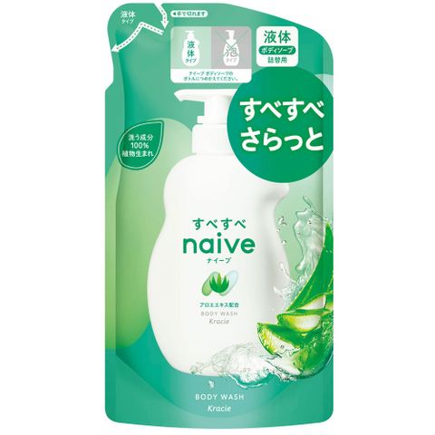 Kracie 葵緹亞 日本娜艾菩沐浴精補充包【蘆薈】380ml