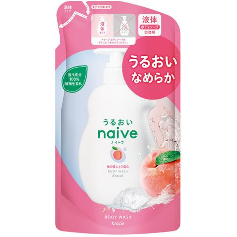 Kracie 葵緹亞 日本娜艾菩沐浴精補充包【水蜜桃】380ml