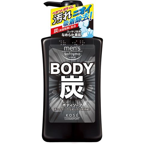 KOSE 高絲 日本 Softymo男士專用【炭沐浴精】550ml