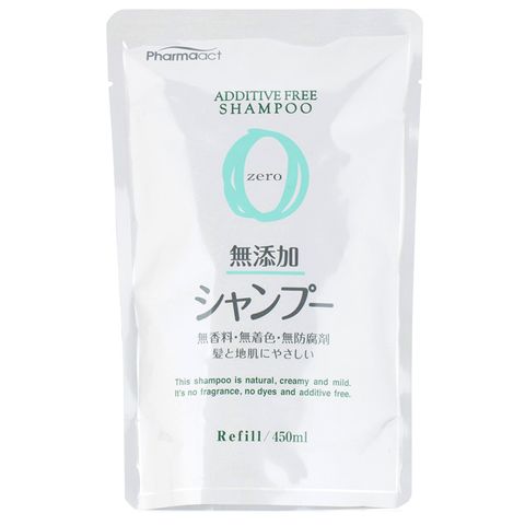 日本熊野 PHARMAACT無添加洗髮精補充包450ml