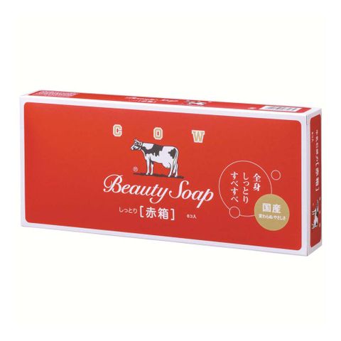 日本COW牛乳香皂(玫瑰滋潤)90g*3入