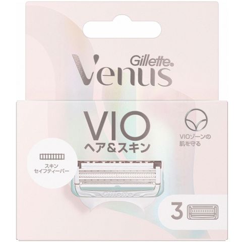 【Gillette 吉列】日本 Venus維納斯 VIO私密處專用替換刀頭3入(敏感肌用)