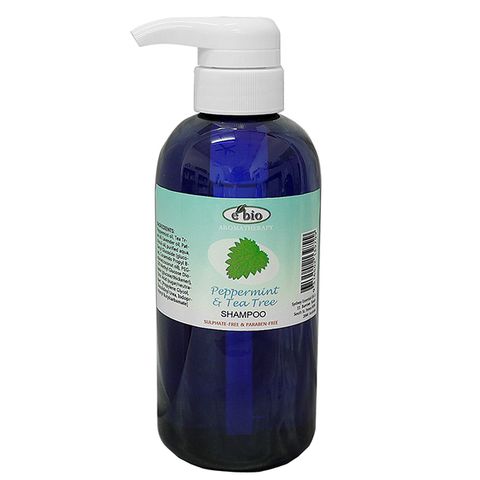 ebio 薄荷&amp;茶樹精油洗髮精500ml (微涼-油性及頭皮屑適用)