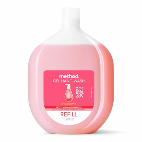 Method 美則 粉紅葡萄柚洗手乳(補充瓶)1000ml  維他命 E 保濕 春天香氛