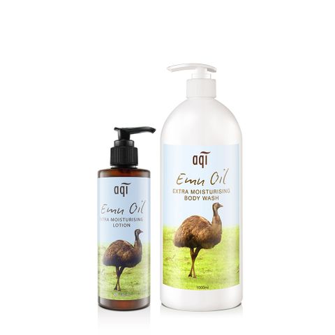 【潔麗雅】鴯鶓潤膚組合(沐浴乳1000ml+乳液250ml)