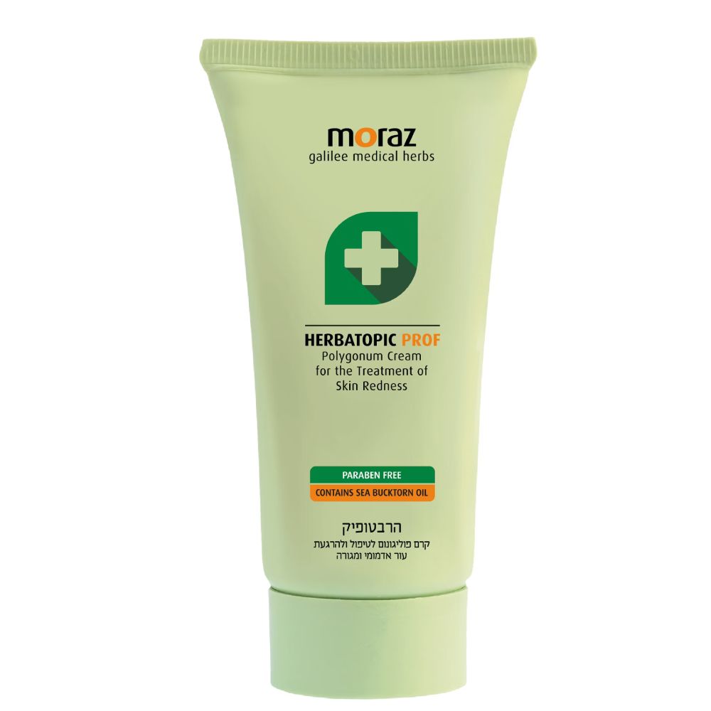 morazgalilee medical herbs+HERBATOPIC PROFPolygonum Creamfor the Treatment ofSkin RednessPARABEN FREECONTAINS SEA BUCKTORN OILהרבטופיקקרם  לטיפול ולהרגעת אדמומי ומגורה