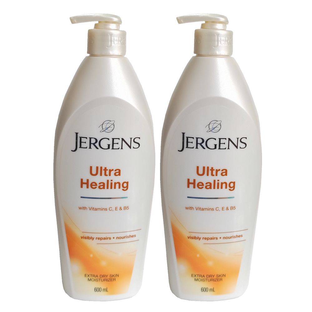 Jergens 珍柔 護膚保濕乳液~極乾性(黃色瓶)-600ml二入組