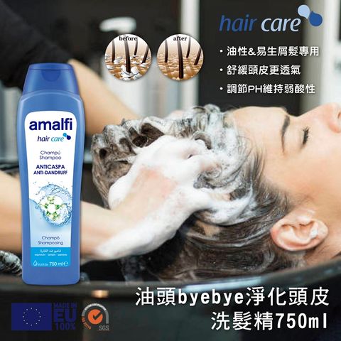 【CLIVEN香草森林】Amalfi油頭byebye淨化頭皮洗髮精-750ml