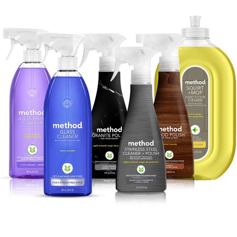 【method 美則】 新屋賀禮硬質保養清潔6件組