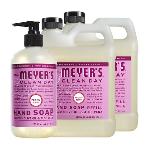 Mrs. Meyers梅耶夫人 西洋牡丹香氛洗手乳x1+補充瓶x2