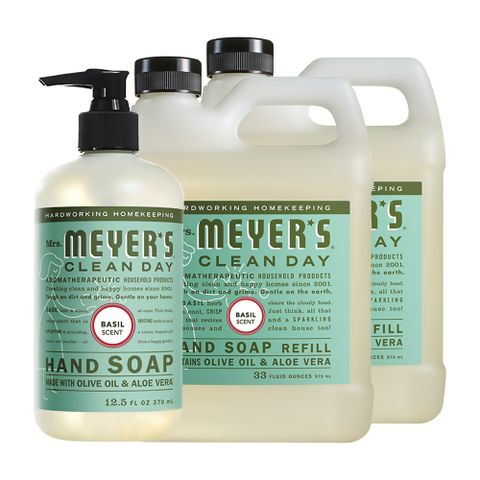 Mrs. Meyers梅耶夫人 草本香氛洗手乳x1+補充瓶x2