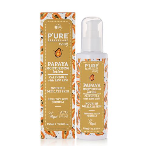 PURE 【澳洲  Papayacare】木瓜嬰兒滋潤乳液含金盞花(1入組 150ml/瓶)