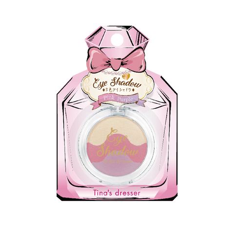 日本 LUCKY 三色眼影盒-B 可愛粉紫粉紅色 0.8g (TDEY-308)