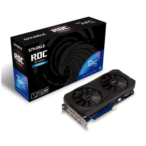 撼與SPARKLE Arc A770 ROC 16G GDDR6 顯示卡