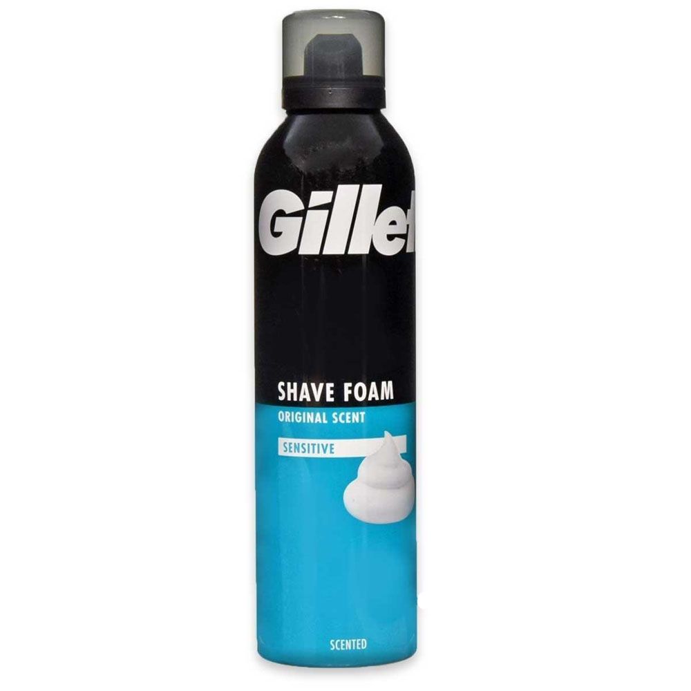 Gillette 吉列 英國刮鬍泡【藍罐敏感】300ml