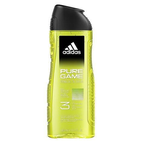 ADIDAS 愛迪達 男用三效潔顏洗髮沐浴露-超越挑戰 Pure Game(400ml)