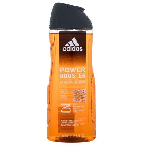 《ADIDAS愛迪達》男性三合一潔顏洗髮沐浴露-極限釋放 Power Boosgter (400ml)