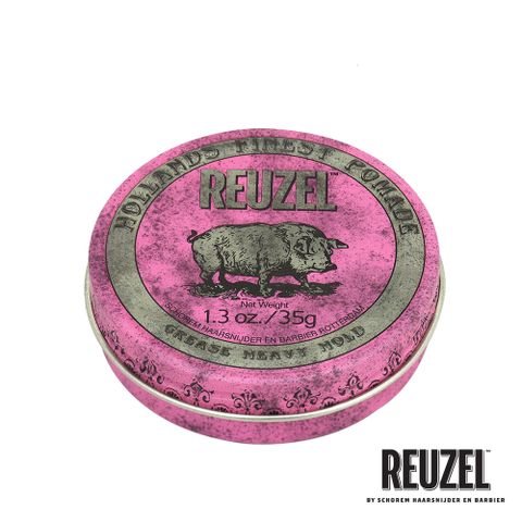 REUZEL Pink Pomade Grease 粉紅豬超強髮油 35g