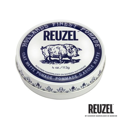 REUZEL Clay Matte Pomade 白豬強力黏土級水性髮泥 113g