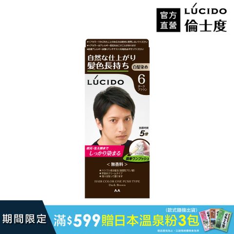 倫士度 日本LUCIDO 按壓式染髮霜(深棕)