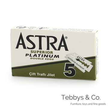 俄羅斯Astra Superior Platinum極致白金版雙面安全刮鬍刀片1盒