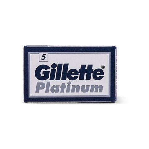 Gillette 吉列 俄羅斯  白金雙面安全刮鬍刀片(5片裝)