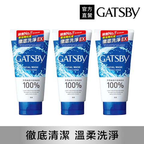 GATSBY 黑頭潔淨洗面乳130g(3入組)