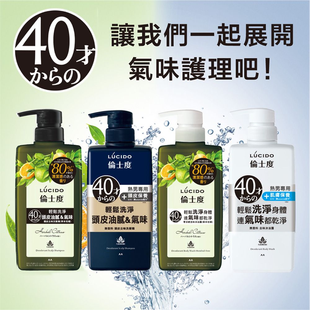倫士度 日本LUCIDO 去味沐浴露(補充包)380ml