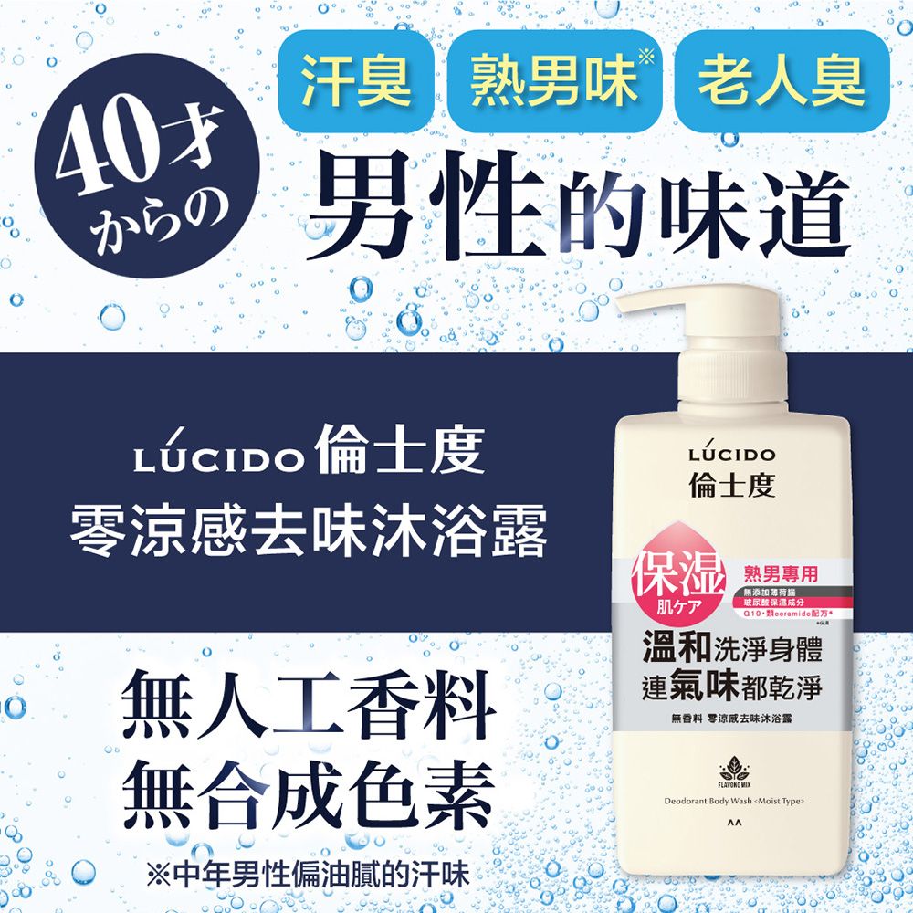 倫士度 日本LUCIDO 零涼感去味洗髮沐浴組(洗髮精450ml+沐浴露450ml)