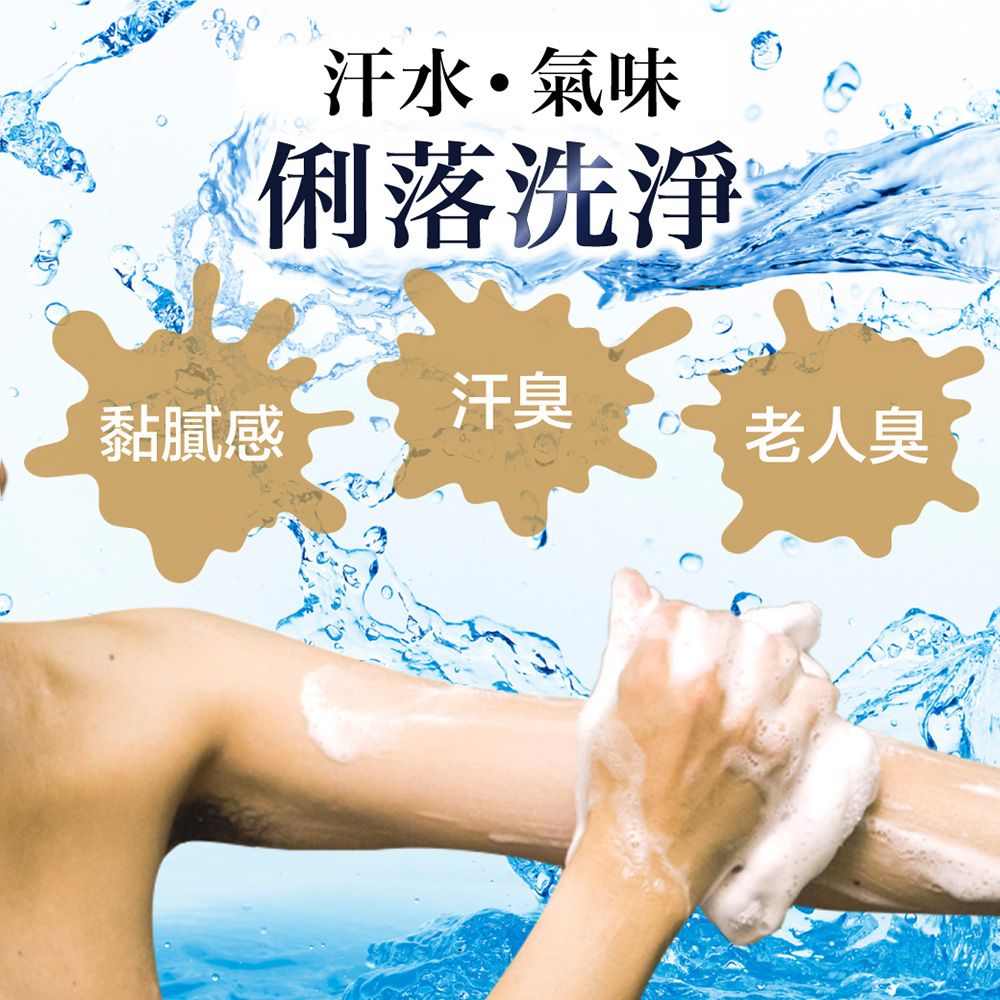 倫士度 日本LUCIDO 去味沐浴露(補充包)380ml*3包