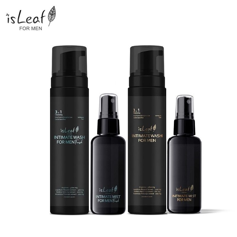 isLeaf 【超值組】韓國 男性私密激淨慕絲200ml (麋香*1+海洋*1) + 私密噴霧60ml (麋香*1+海洋*1)