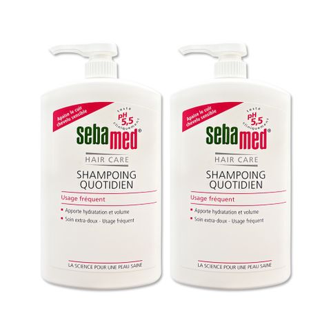 (2瓶超值組)德國Sebamed-pH5.5潤澤護髮溫和大容量洗髮精1000ml/按壓瓶(男女中乾性髮質適用)
