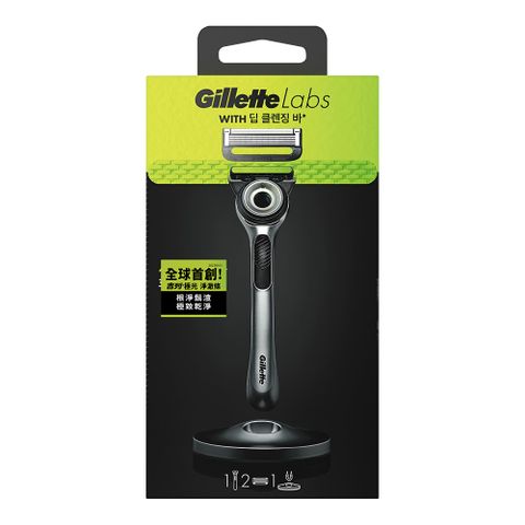 【Gillette 吉列 】Labs 極光系列刮鬍刀 1刀架2刀頭