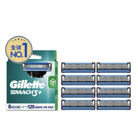 Gillette 吉列 Mach3 鋒速系列刮鬍刀頭 8刀俎