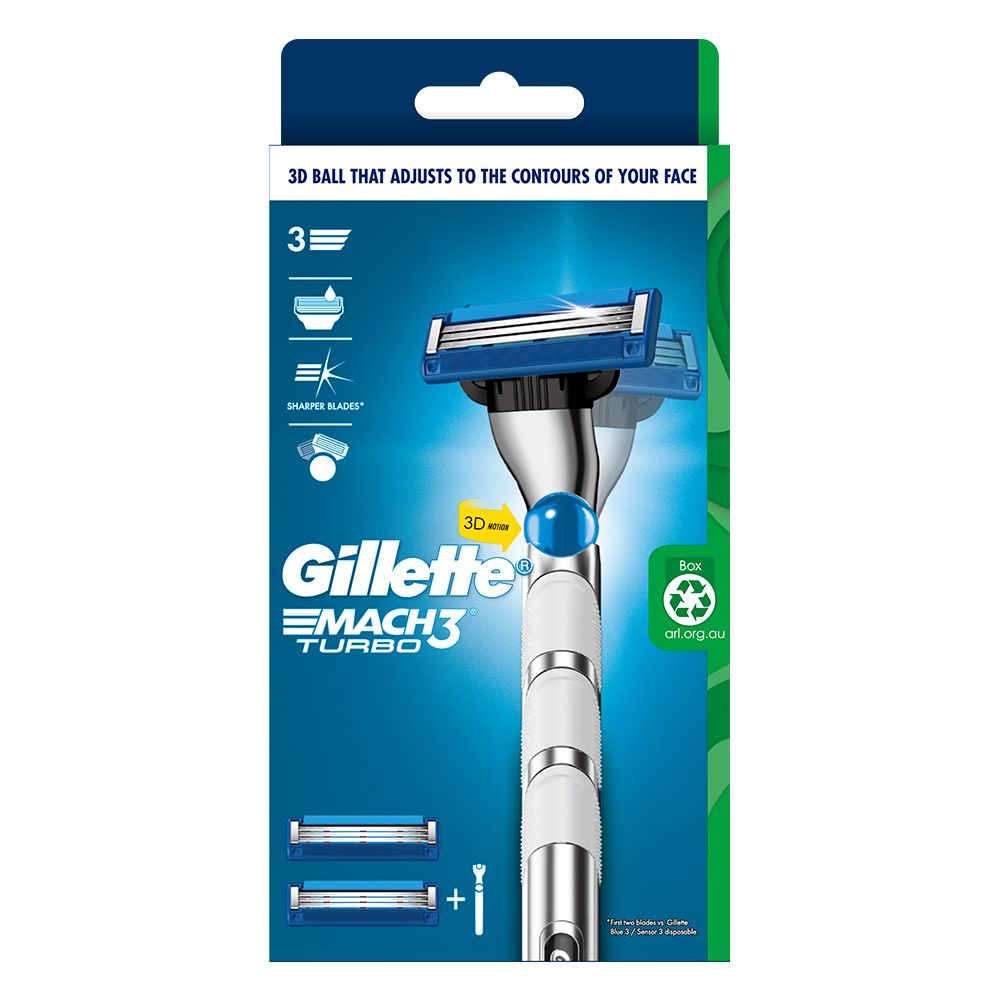 Gillette 吉列 Mach3 Turbo 鋒速突破系列 (1刀架2刀頭)