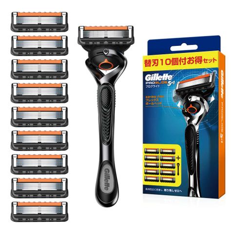 Gillette 吉列 ProGlide無感系列刮鬍刀 (1刀架10刀頭)