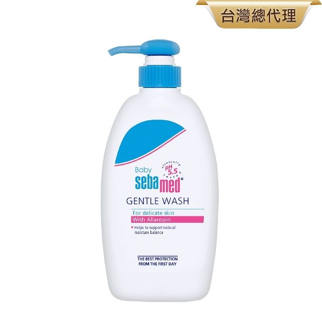 Baby5.5GENTLE WASHFor delicate skinWith Allantoin to support natural balanceTHE BEST PROTECTIONFROM THE FIRST DAY台灣總代理