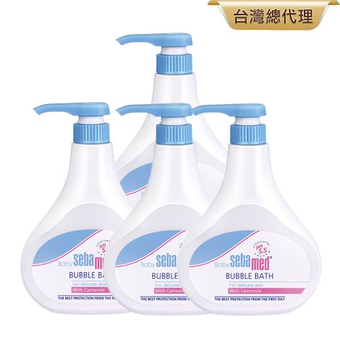 Sebamed 施巴 嬰兒泡泡浴露500ml x 4入組