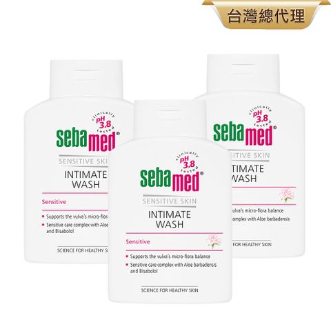 Sebamed 施巴 護潔露200ml(pH3.8一般型/黃金女郎加強型) 3入組