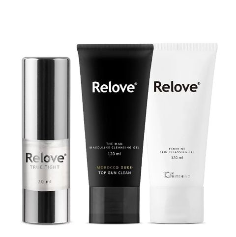 Relove 【男女清潔+緊緻組】傳明酸私密清潔凝露+男性私密潔淨凝露+緊依偎女性護理凝膠20ml