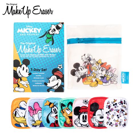 MakeUp Eraser 原創魔法卸妝巾-迪士尼米奇家族七件組 Mickey & Friends 7-Day Set