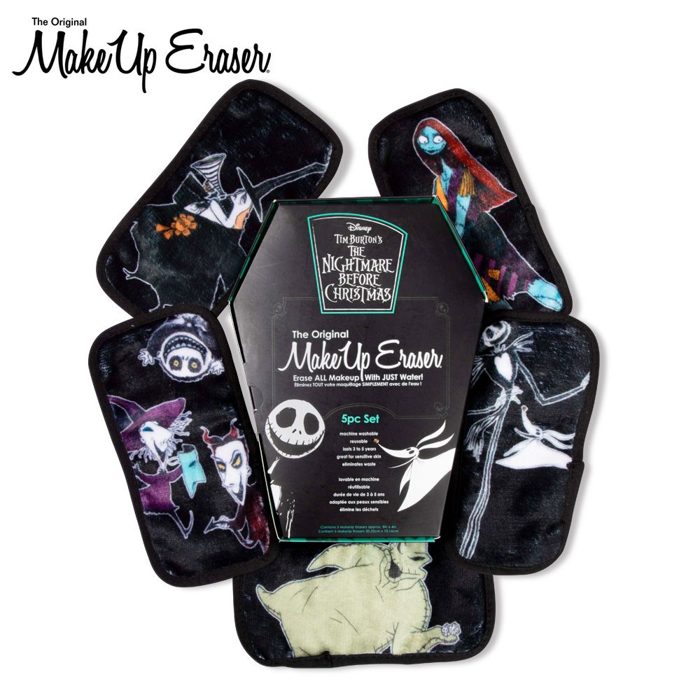  【MakeUp Eraser】原創魔法卸妝巾-聖誕夜驚魂五件組 Nightmare Before Christmas 5pc Mini Set