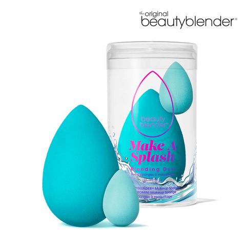 beautyblender 原創美妝蛋-水漾精靈雙件組-原創美妝蛋-海藍+原創迷你蛋-水藍 Make A Splash Blending Duo